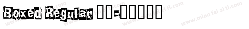 Boxed Regular 粗体字体转换
